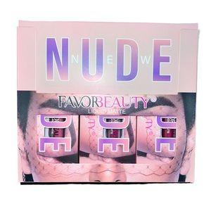 Brand-New FAVOR BEAUTY 12pc Nude Matte Liquid lipstick & Lipliner Duo Set